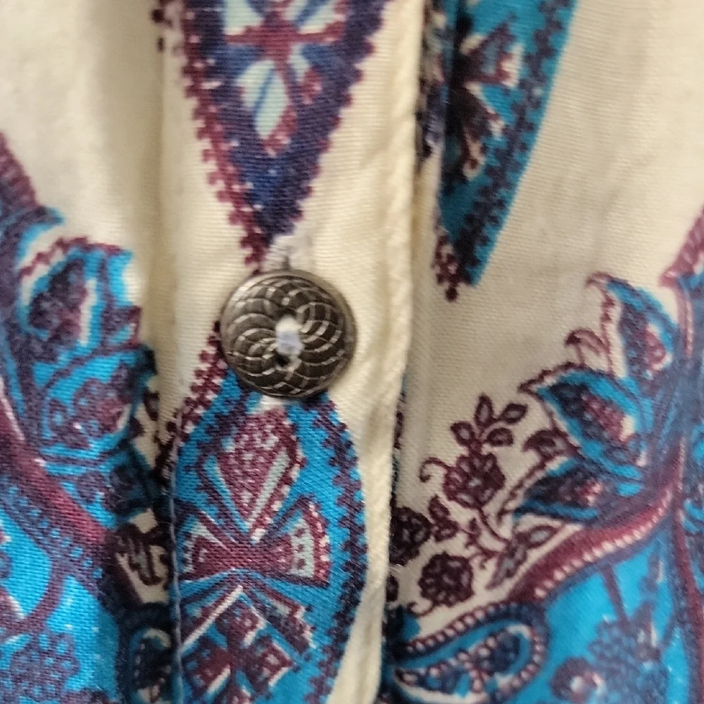 NWOT Roxy Blue and White Boho Dress Size S - Picture 6 of 8